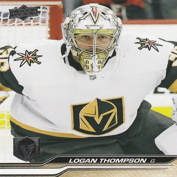 Logan Thompson - 2023/2024 Upper Deck Series 1 Hockey Card - Picture 1 of 2